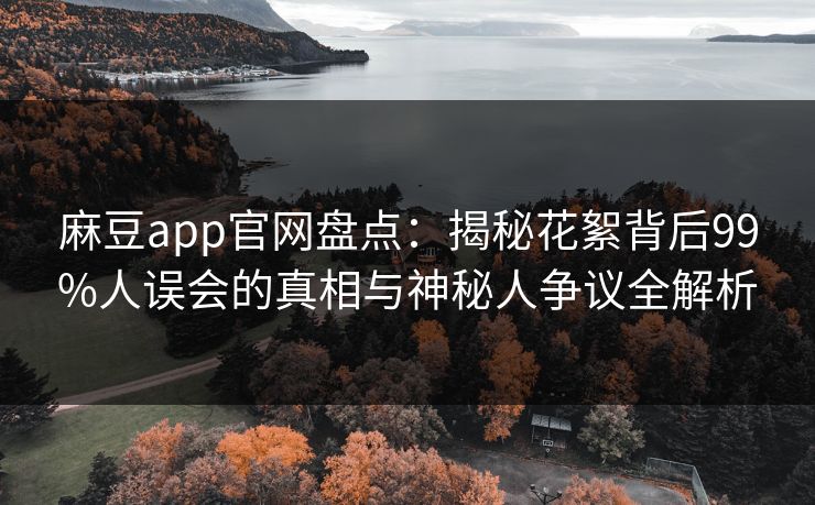 麻豆app官网盘点：揭秘花絮背后99%人误会的真相与神秘人争议全解析